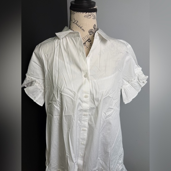 J.Crew Amelia shirtdress in cotton poplin NWT Size M - Picture 5 of 8